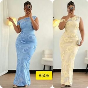 Robe Longue Dentelle Élégance Luxe